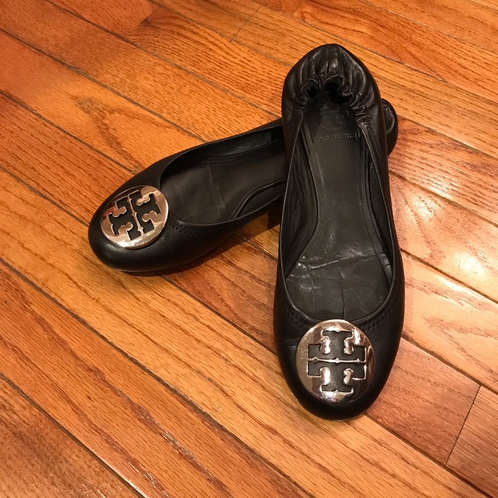 Size 7.5 “Minnie Travel” Tory Burch ballet flats